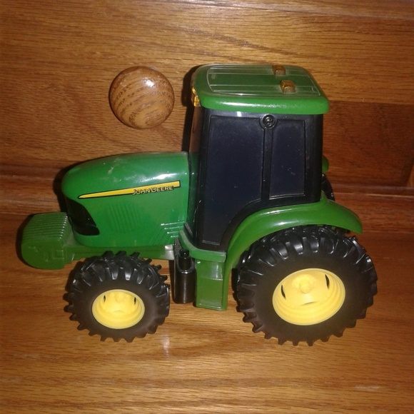John Deere Tractor Push Toy - Picture 3 of 8